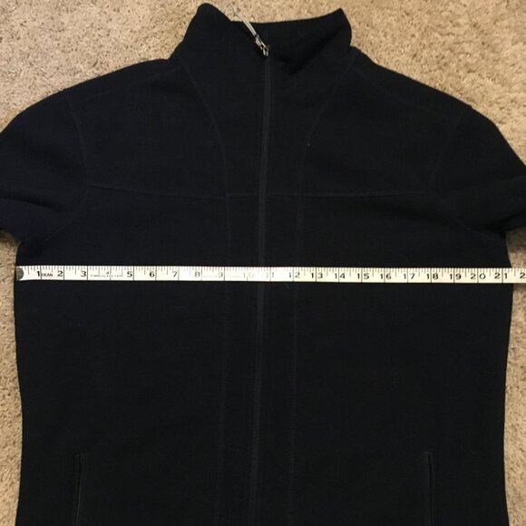 Seaside 2 Sweater Fleece Jacket Dark Navy Blue Zip Up High Collar - Picture 12 of 16